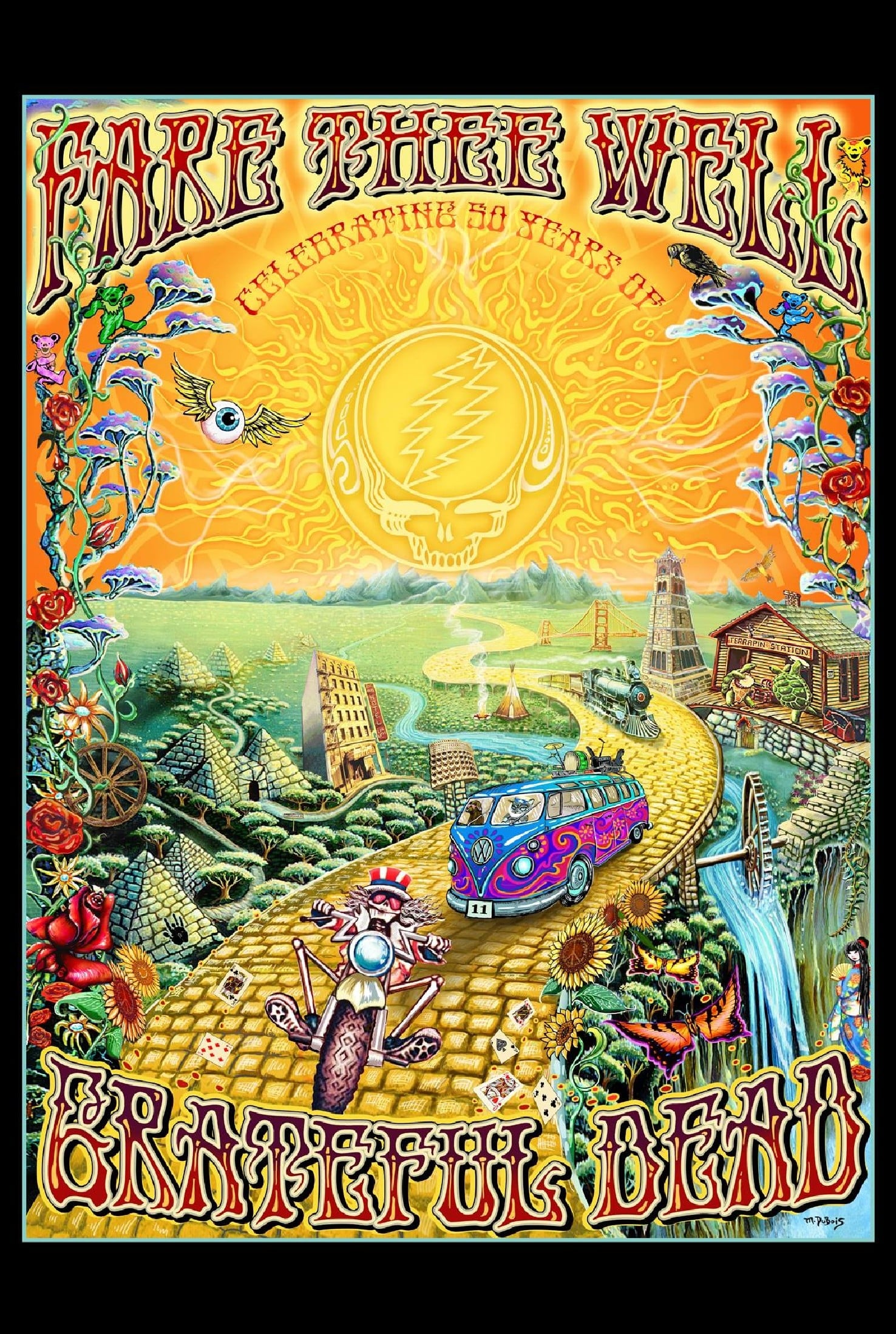 Poster of Grateful Dead: Fare Thee Well - 50 Years of Grateful Dead (Chicago)