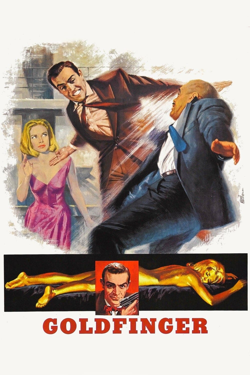 Póster de James Bond contra Goldfinger