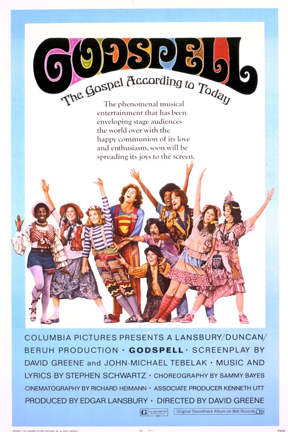 Poster of Godspell: A Musical Based on the Gospel According to St. Matthew