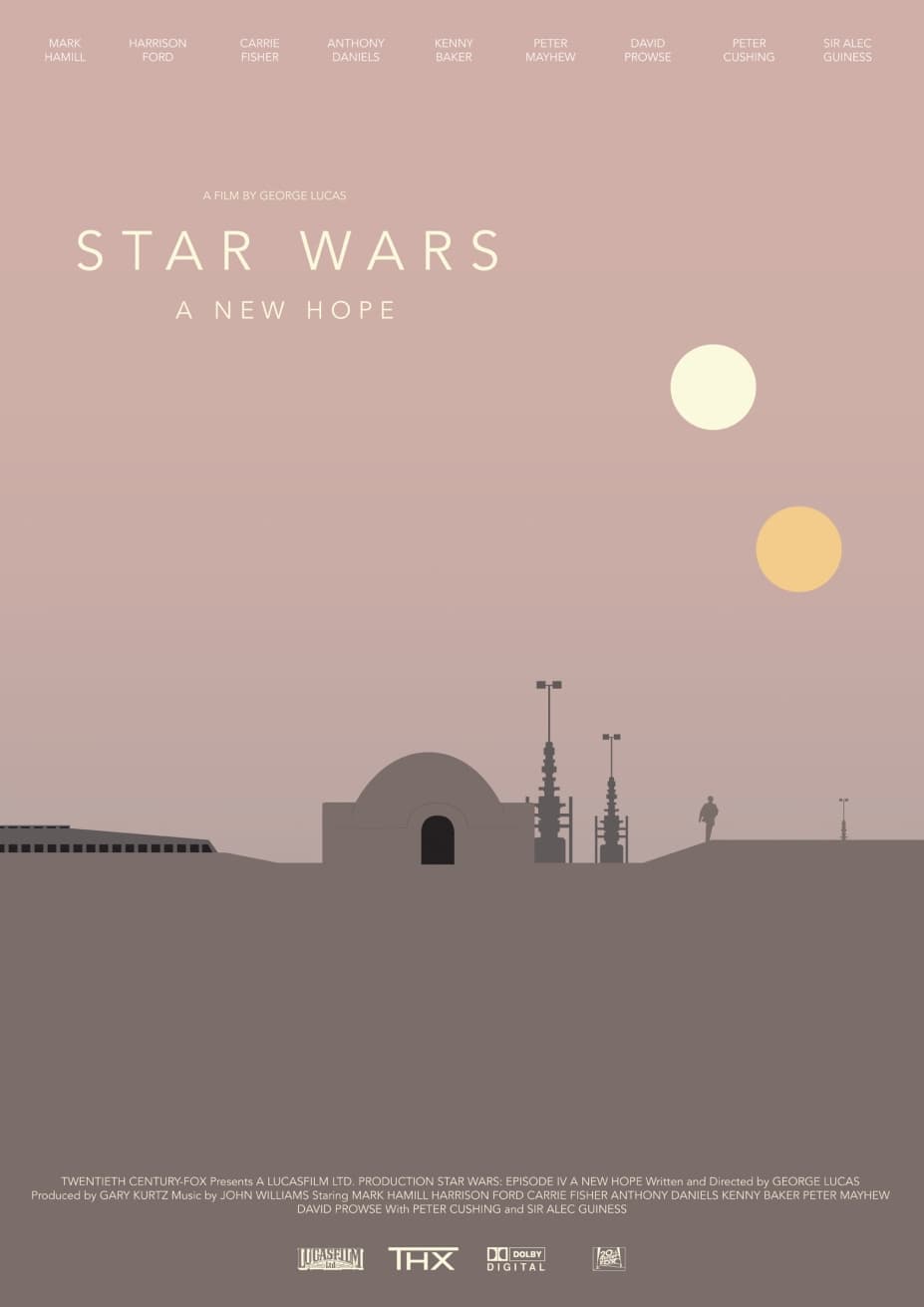 Póster de La guerra de las galaxias