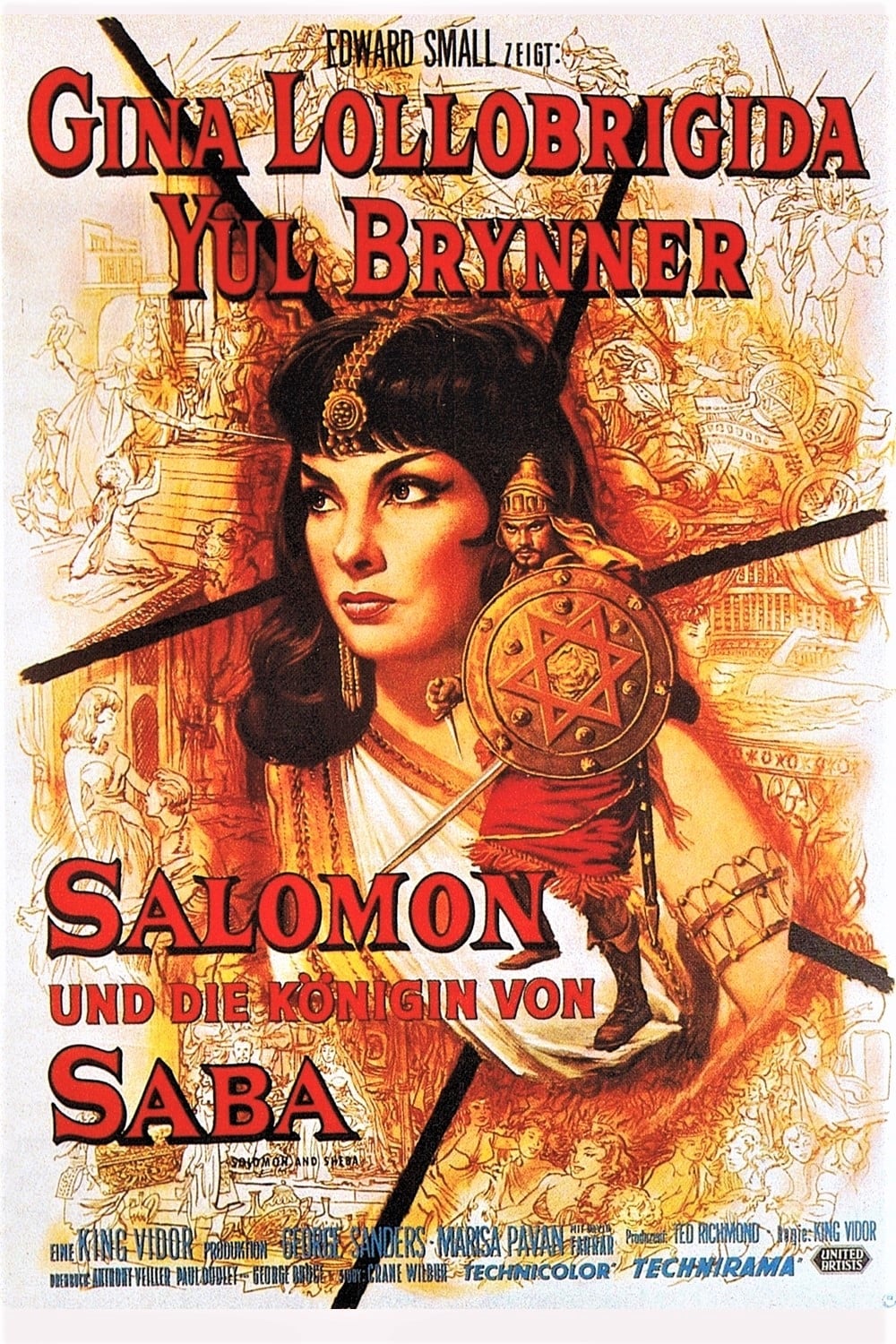 Póster de Salomón y la reina de Saba